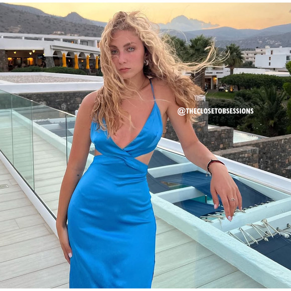 ZARA BLOGGER FAVE!!! V-Neck Midi Dress NWT - Picture 8 of 16